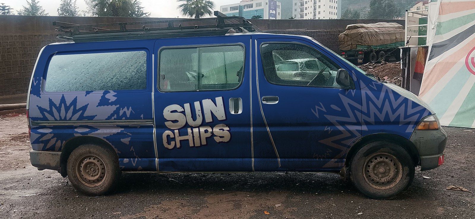 Sun Chips van wrap