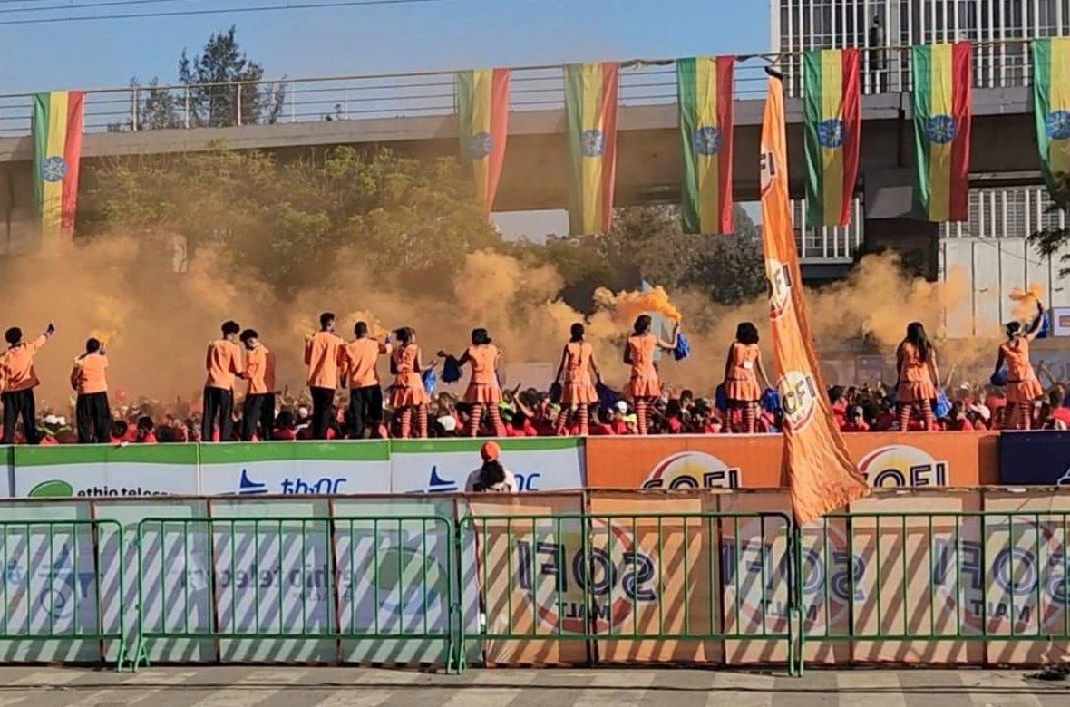 Stadium fan zone branding